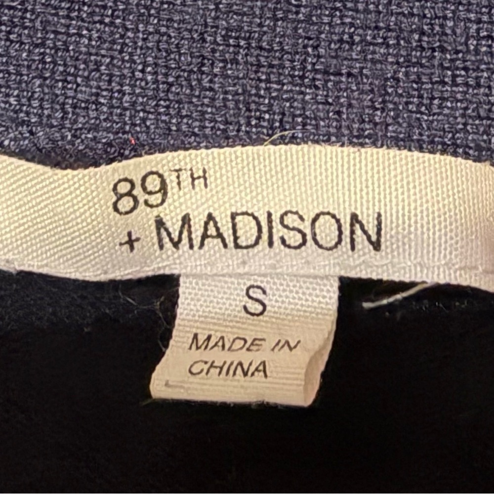 89th & Madison Navy Ruffle Cardigan - Picture 4 of 5